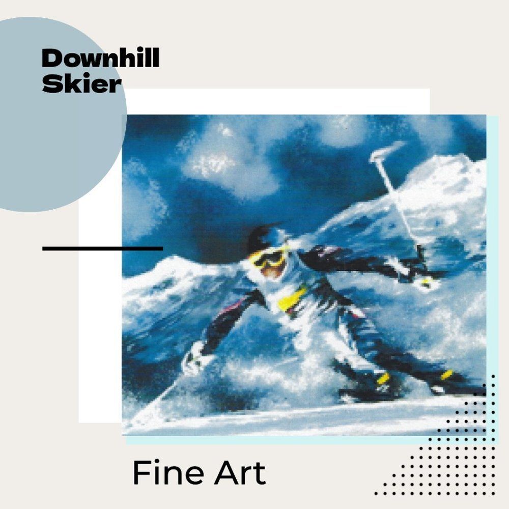 "Downhill Skier" by Victor Spahn Seriolithograph